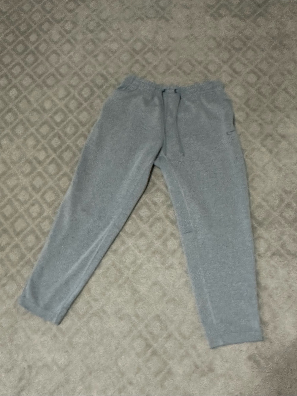 Nike Light Gray/Blue Joggers/Sweatpants
